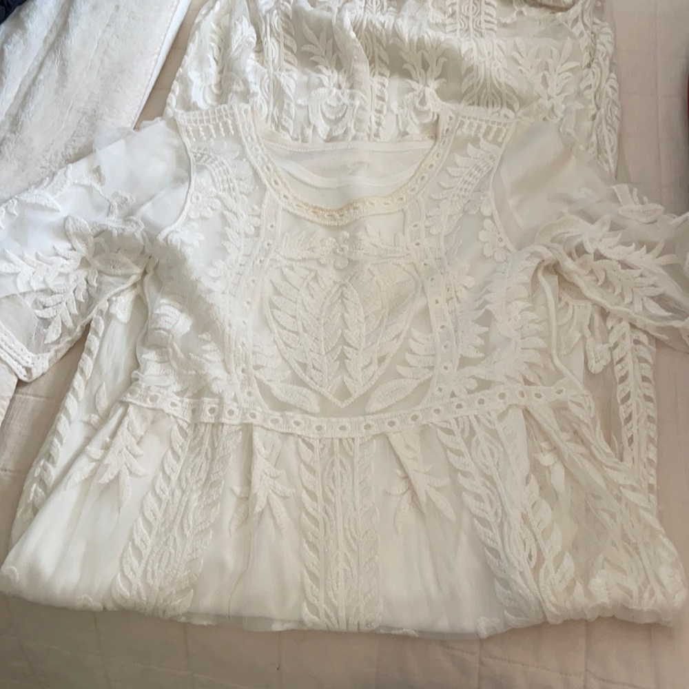 Orange Creek Los Angeles S/M white dress.